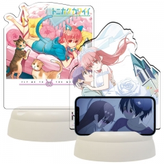 2 Styles Fly Me To The Moon Cartoon Multi Function Bluetooth Speaker With Acrylic Stand Nightlight