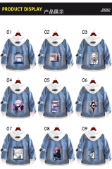 14 Styles Call of The Night Cartoon Coat Anime Denim Jacket