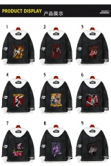 9 Styles Chainsaw Man Cartoon Coat Anime Denim Jacket