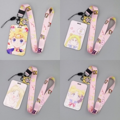 6 Styles 10PCS/SET Pretty Soldier Sailor Moon Anime Phone Strap Lanyard Card Holder Bag