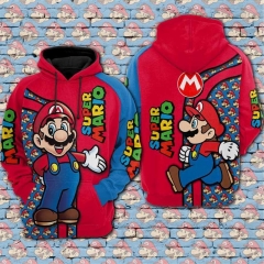 Super Mario Printing Digital 3D Cosplay Anime Hoodie