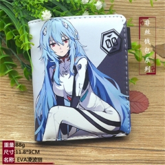 EVA/Neon Genesis Evangelion Ayanami Rei Cartoon Cosplay Purse PU Leather Anime Short Wallet