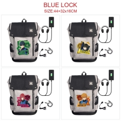 6 Styles Blue Lock Canvas Shoulder Anime Backpack Bag