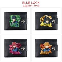 7 Styles Blue Lock Cartoon Anime Wallet Purse