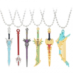 6 Styles Genshin Impact Anime Necklace