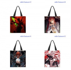 9 Styles 33X38CM Chainsaw Man Cartoon Pattern Canvas Anime Bag