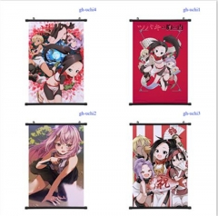 60*90cm 5 Styles Kunoichi Tsubaki no Mune no Uchi Cartoon Pattern Decoration Anime Wallscroll