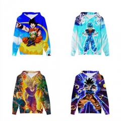 6 Styles Dragon Ball Z Printing Digital 3D Cosplay Anime Hoodie