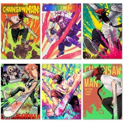 (No Frame) 40 Styles Chainsaw Man Canvas Material Anime Poster