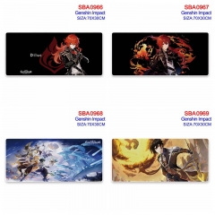 (30*70*0.3cm) 15 Styles Genshin Impact Cartoon Anime Mouse Pad