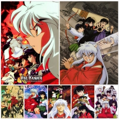 (No Frame)40 Styles Inuyasha Canvas Material Anime Poster