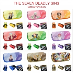 10 Styles The Seven Deadly Sins/Nanatsu no Taizai Cartoon Anime PU Zipper Pencil Bag