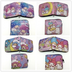 12 Styles Sanrio Kuromi Pom Melody Pochacco Pu Purse Cosplay Colorful Anime Zipper Wallet