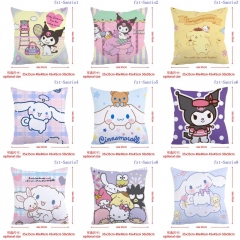 3 Sizes 15 Styles Sanrio Cartoon Square Anime Pillow