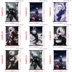 60*90CM 7 Styles NieR: Automata Wallscrolls Waterproof Cartoon Anime Wall Scroll