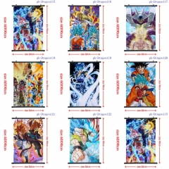 60*90CM 8 Styles Dragon Ball Z Wallscrolls Waterproof Cartoon Anime Wall Scroll