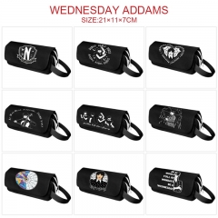 9 Styles Wednesday Addams Cartoon Anime Waterproof Canvas Pencil Bag