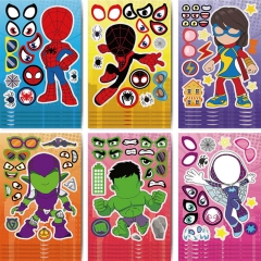 12PCS/SET Marvel Hero Movie Cartoon DIY Decorative Anime Sticker