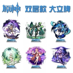 36 Styles Genshin Impact Anime Acrylic Standing Plates