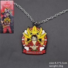 2 Styles One Piece Cartoon Alloy Anime Keychain/Necklace