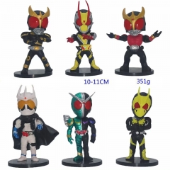 6PCS/SET 10-11CM Kamen Rider Ex-Aid Cartoon PVC Anime Figure