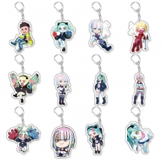 13 Styles Cyberpunk: Edgerunners Cartoon Acrylic Anime Keychain