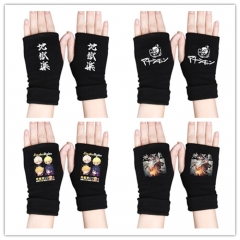 7 Styles Jigokuraku Anime Half Finger Gloves Winter Gloves