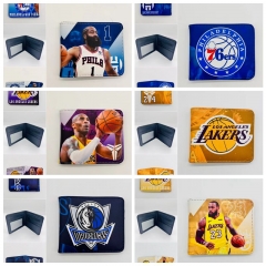 14 Styles NBA Star Cartoon Pattern Coin Purse Anime Wallet