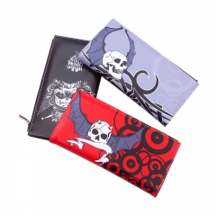 2 Styles Skeleton PVC Purse Long Anime Wallet