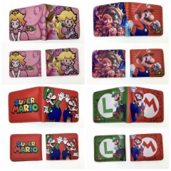 18 Styles Super Mario Bro Coin Purse Anime PU Wallet