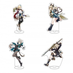 15CM 8 Styles Genshin Impact Cartoon Collection Model Anime Acrylic Standing Plates