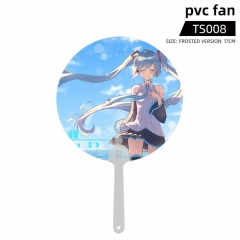 Hatsune Miku Cartoon PVC Anime Round Fan