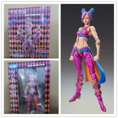 15CM JoJo's Bizarre Adventure Jolyne Cujoh Pink Anime Action Figure Toy