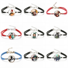 20 Styles My Hero Academia Cartoon Leather Bangles Anime Bracelet