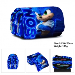 2 Styles Sonic the Hedgehog Cartoon For Students Anime Pencil Bag