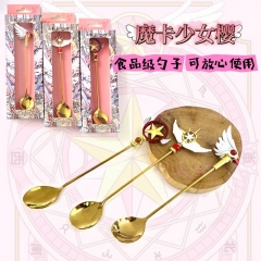 16CM 3 Styles Card Captor Sakura Anime Stainless Steel Spoon