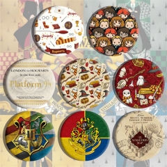 2 Styles 8PCS/SET Harry Potter Anime Alloy Badge Brooch