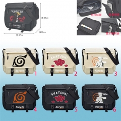 6 Styles Naruto Cartoon Canvas Shoulder Bag Anime Messenger Bag