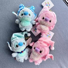 10CM 4 Styles Lilo & Stitch Cartoon Anime Plush Toy Doll Pendant