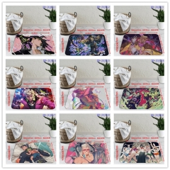 9 Styles JoJo's Bizarre Adventure Cartoon Pattern Anime Crystal Velvet Floor Mat