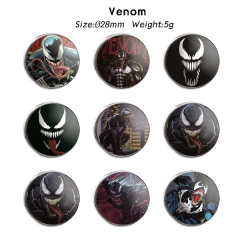 8 Styles Venom Anime Alloy Badge Brooch