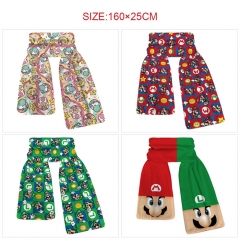 5 Styles 160*25CM Super Mario Bro. Cartoon Anime Scarf