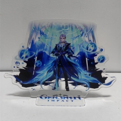 2 Styles Genshin Impact Cartoon Acrylic Anime Standing Plates