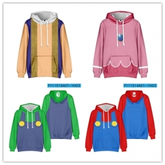 5 Styles Super Mario Bro Cartoon Anime Hooded Hoodie