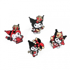 4 Styles Sanrio Kuromi Cartoon Alloy Badge Pin Anime Brooch