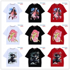 24 Styles Demon Slayer: Kimetsu no Yaiba Short Sleeve Cartoon Anime T Shirt