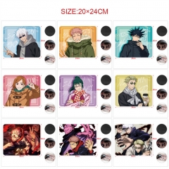 5PCS/SET 9 Styles 20*24CM Jujutsu Kaisen Cartoon Pattern Anime Mouse Pad