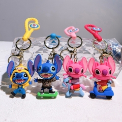 8 Styles Lilo & Stitch Anime Figure Keychain