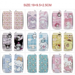 9 Styles Sanrio PU Zipper Long Purse Anime Wallet