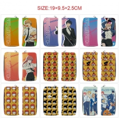 9 Styles Chainsaw Man PU Zipper Long Purse Anime Wallet